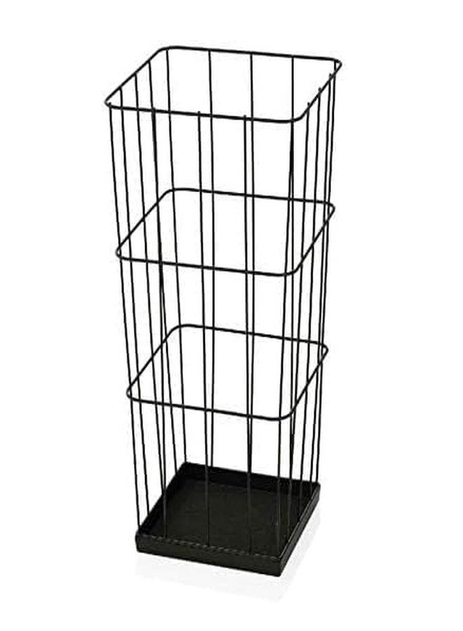 OGFC 52102 Modern compact broom stand for Indian home/office and commercial spaces/Modern stylish broom holder - Black - Image 1